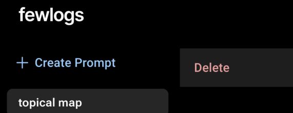 The button to use to create a new AI Prompt